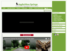 Tablet Screenshot of jagdschloss-springe.de